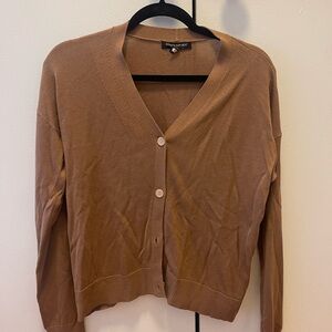 Banana Republic Tan V-Neck Cardigan